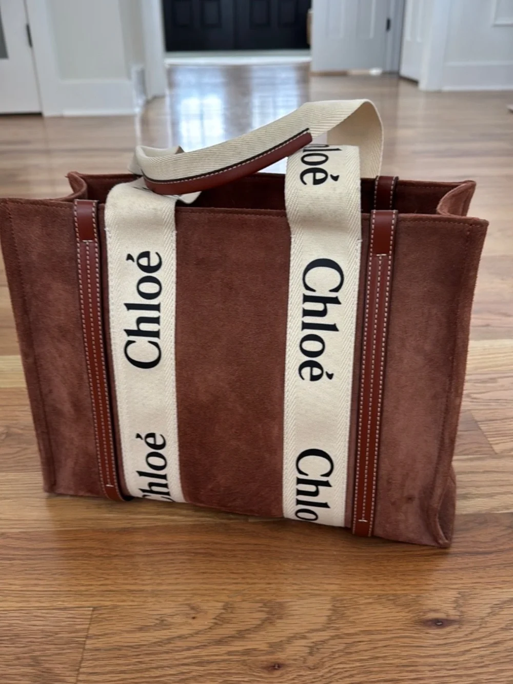 Chloe suede tote bag